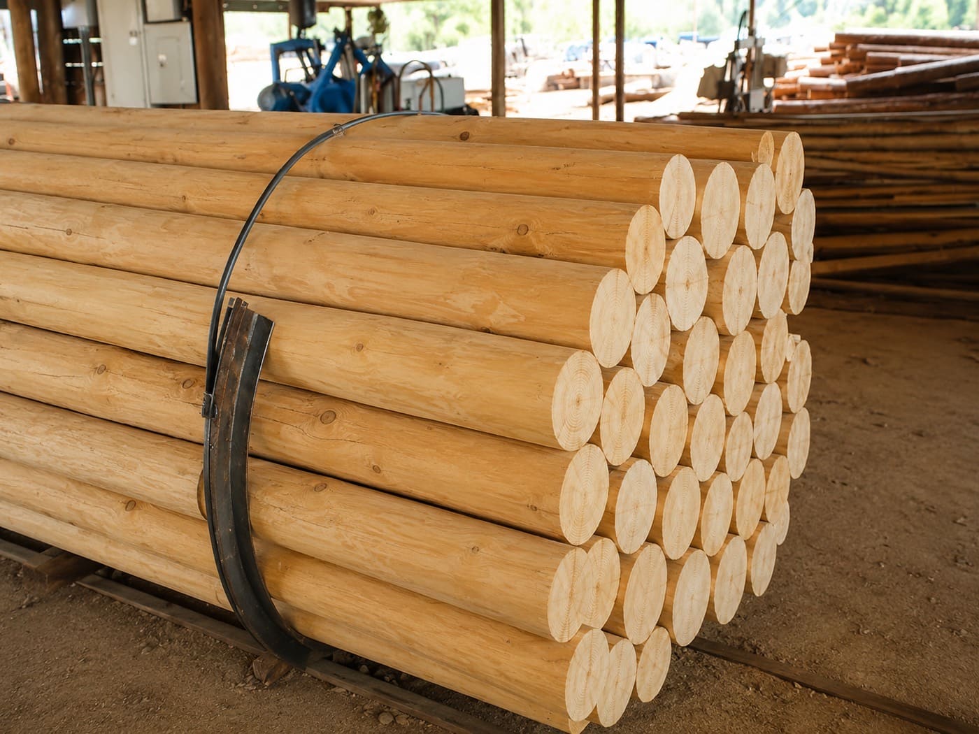 Vigas y listones de madera